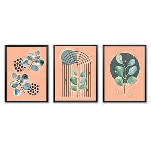 Lot de 3 tableaux abstraits floraux rafraîchissants, impression artistique <span class=keywords><strong>aquarelle</strong></span> sur toile, décoration murale pour la maison - Product Image 1