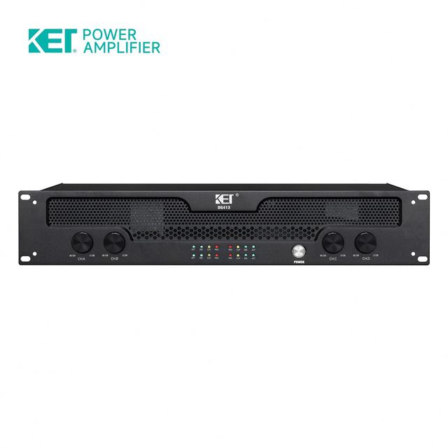 2 U 4 Channels Class d Power Amplifier 1000 W Per Channel