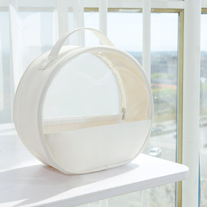 Bolsa de maquillaje con cierre de cremallera para mujer, súper popular, de gran capacidad, portátil, transparente, impermeable, para viaje - Product Image 4