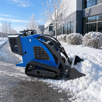 Livraison Gratuite Chine – Chargeuse Compacte sur Chenilles 550 kg CE/EPA, Équipée de Godets, Trancheuses et Lame Rotative