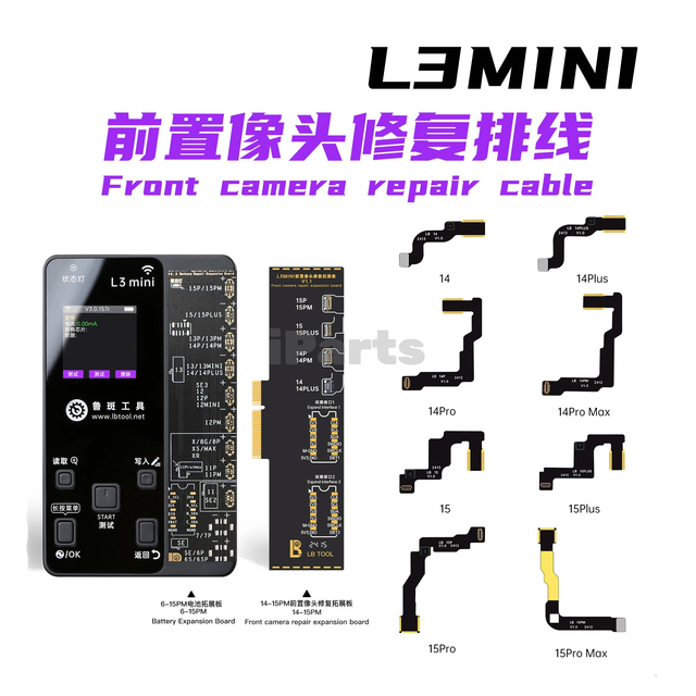 iParts Luban L3 Mini Multi-Function Repair Programmer for iPhone 6-15 Pro Max Front Camera Damage and Out-of-Focus Problems