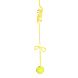 Rabbit fur ball <b>cat</b> toy with retractable elastic rope, a fun and relaxing hanging <b>cat</b> toy for pets. - Product Image 5