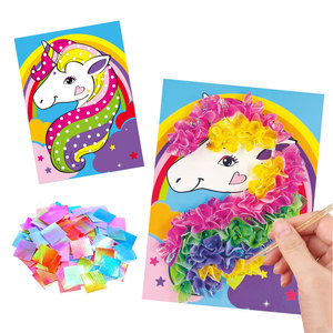 Unicorns Dot It Mess-Free Art Creative Paste DIY Craft Kits pour les enfants âgés <span class=keywords><strong>de</strong></span> 3 ans et plus Dream Decor Ideas Gift Ideas Unicorns Art for Creative - Product Image 5