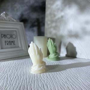 Molde de Silicona para Velas con Diseño de Manos en Oración, Molde para Velas Aromáticas, Suministros para Hacer Velas, Molde de Yeso para Adornos, Molde de Cera - Product Image 6