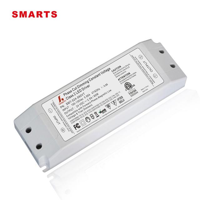 Constant Voltage 12v 24v 60w Triac 0-10v DALI PWM Dimmable Dimming Flicker Free Led Driver