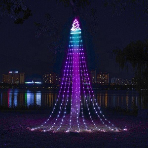 <span class=keywords><strong>Luces</strong></span> de <span class=keywords><strong>Navidad</strong></span> en Forma de Estrella, Guirnalda de <span class=keywords><strong>Luces</strong></span> LED de 340 <span class=keywords><strong>Luces</strong></span> en <span class=keywords><strong>Cascada</strong></span> para Árbol, con Estrella Superior, 8 Modos, <span class=keywords><strong>Luces</strong></span> Decorativas para Fiestas - Product Image 2