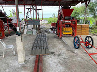 Machines africaines de fabrication de blocs de béton argileux pour la fabrication de briques de sol en ciment Machines de fabrication de briques creuses en Ouganda