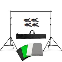 Kit d'équipement de photographie outil caméra Photo Studio vidéo boîte souple lumière LED trépied support arrière-plan lampe souple réflecteur parapluie