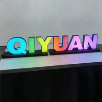 Letrero Luminoso Personalizado con Logotipo Arquitectónico, Letras de Canal con Iluminación Frontal LED para Exteriores, para Bares y Publicidad en Autobuses