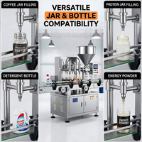 Machine de remplissage de poudre à haute efficacité avec pesage automatique, emballage, scellage et capsulage pour le traitement des tasses et bouteilles de café et de détergent