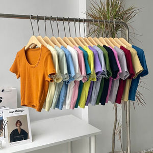 Женский хлопковый укороченный топ - Product Image 6