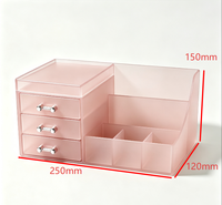 Boîte de rangement multifonctionnelle en acrylique grande capacité, anti-poussière et résistante à l'eau, personnalisable, directement de l'usine