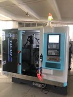 Nouveau centre d'usinage CNC horizontal 8 axes pour système de contrôle, machine de fraisage de précision à double broche pour la fonderie