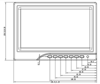 Moniteur LED/LCD populaire de 10/12/13/14/15 pouces avec un rapport d'aspect 4:3 et des interfaces +DP pour les entreprises