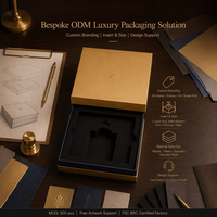 Boîte rigide en EVA gaufrée or mat avec base et couvercle, OEM ODM, FSC BRC FDA, emballage cadeau de luxe pour parfum, MOQ500