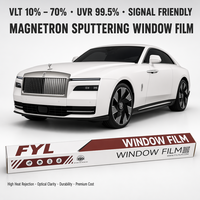 FYL Carbon Window Tint FYL Magnetron Sputter Window Film Magnetron Sputtering Metal-Free Car Window Film VLT20-70% IRR98%+ UV99%
