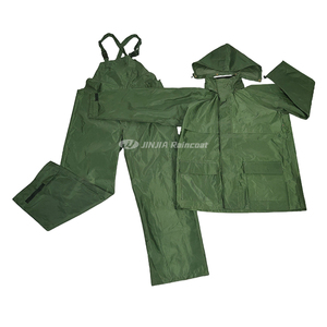 Ensemble <span class=keywords><strong>de</strong></span> vêtements <span class=keywords><strong>de</strong></span> travail imperméables personnalisés, veste et pantalon à bretelles imperméables, tissu ripstop résistant, combinaison <span class=keywords><strong>de</strong></span> pluie pour hommes adultes, pour la conduite à vélo - Product Image 5