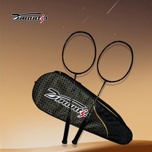 Dmantis raket Badminton serat karbon ringan, raket Badminton 4u sedikit lembut untuk latihan - Product Image 5