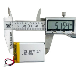 Перезаряжаемые литий-полимерные аккумуляторы 3,7 в, 1050 мАч, Вт/ч, в комплект входит PCM + соединитель - Product Image 3