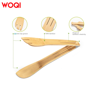 WOQI vente d'usine <span class=keywords><strong>pince</strong></span> en <span class=keywords><strong>bois</strong></span> pliable personnalisée avec spatule en <span class=keywords><strong>bois</strong></span> <span class=keywords><strong>pince</strong></span> <span class=keywords><strong>pelle</strong></span> <span class=keywords><strong>pince</strong></span> <span class=keywords><strong>pour</strong></span> salade pain - Product Image 3