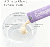 Poudre de Collagène Marin Liposomal Sans Sucre Aromatisée avec Vitamine C, Bénéfique pour la Peau, les Cheveux et les Ongles – Direct Usine OEM