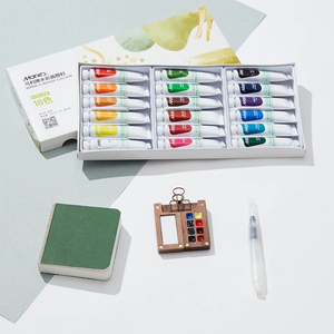Ensemble de peinture <span class=keywords><strong>aquarelle</strong></span> professionnelle Maries, 12/18/24/36 couleurs à haute transparence, tubes de 9 ml, modèle W-1312 Shanghai - Product Image 4