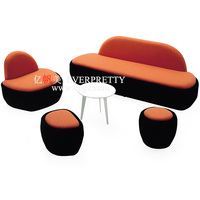 Nouveau Design de meubles de bibliothèque d'école, chaise en forme de cercle, ensemble de meubles de bibliothèque de haute qualité