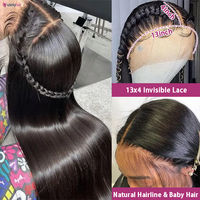 Peluca de Cabello Humano Vietnamita Natural Barata con Frente de Encaje para Mujer, Sin Pegamento, Peluca Frontal de Encaje HD 13x6, Proveedores de Pelucas de Cabello Virgen Indio Natural