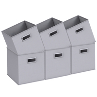 Boîte de rangement pliable en tissu, panier cube pliable, organisateur en tissu avec poignée pour chambre à coucher, placard, armoire