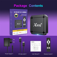 Topleo X96Q Android 14 Smart TV Box RK3518 4K 2025 Procesador de cuatro núcleos Set Top Box