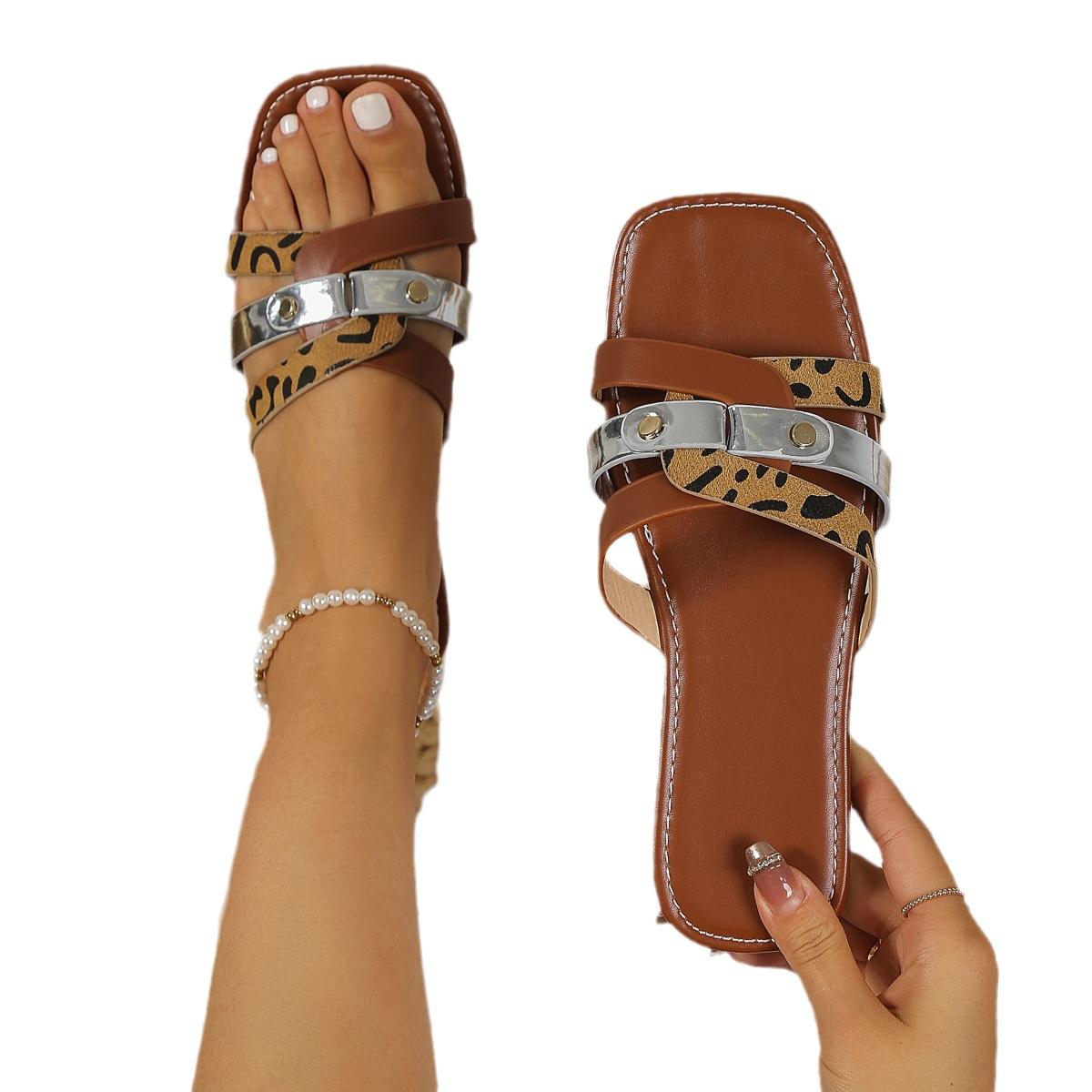 Summer Ladies Flat Slippers Plus Size Flat Sandals Women Shoes