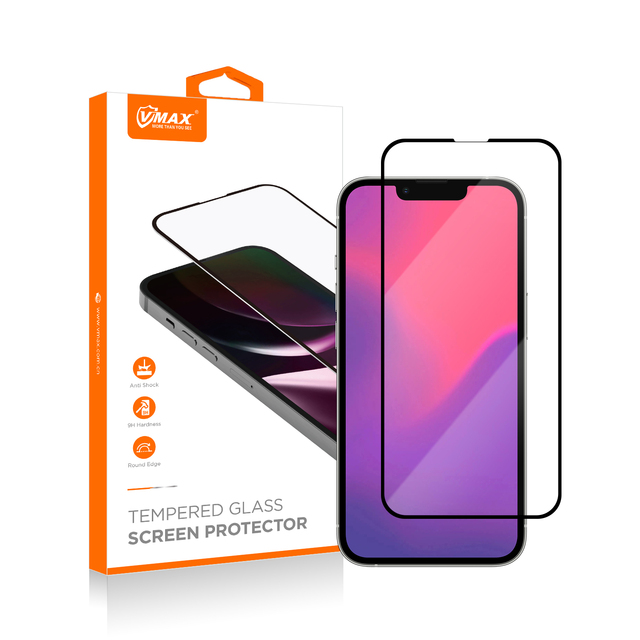 For iPhone 16E 2.5D 9H Tempered Glass Silk Print Screen Protector Film for Apple iPhone 16 15 14 Plus 13 12Mini 11 Pro Max 17Air