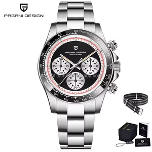 นาฬิกาข้อมือผู้ชาย Pagani Design PD 1676 รุ่นใหม่ หรูหรา ระบบควอตซ์ โครโนกราฟ เครื่องญี่ปุ่น VK63 กันน้ำ 100 เมตร สำหรับดำน้ำ นาฬิกาผู้ชาย Relogio Masculino - Product Image 3