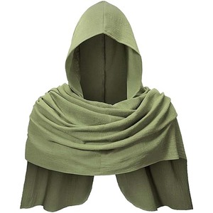 Châle à capuche médiéval de pointe, noir, unisexe, pour adulte, costume de scène, tenue de cosplay - Product Image 2