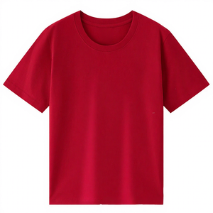 Man Undershirts 180 GSM Vintage Crewneck Short-Sleeve <strong>T-Shirt</strong> Solid Color Combed Cotton Front Printed Logo High Color Straight - Product Image 5