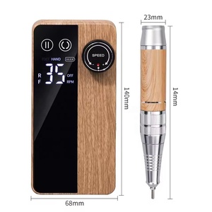 Portable <b>Nail</b> Drill with Display Rechargeable Cordless Manicure File 35000RPM Electric <b>Nail</b> Drill for Salon - Product Image 6