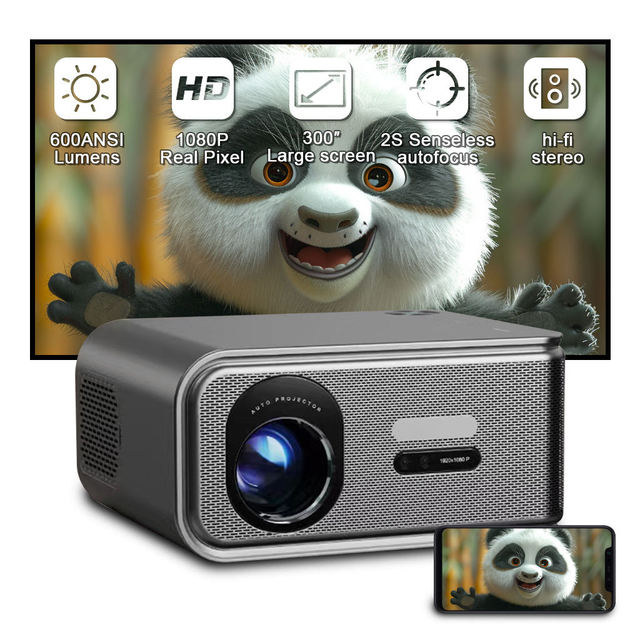 YDH-S11 1080P Wifi Full HD LCD LED 4k Digital TV Projector Movie Video Projector Outdoor Meeting Smart TV Projector 700Lumens