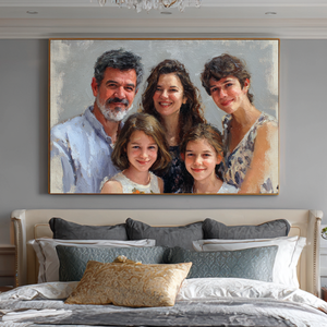 Nouveaux produits de 2025 images de portraits de famille, peintures <span class=keywords><strong>à</strong></span> l'huile, peintures <span class=keywords><strong>à</strong></span> la main, <span class=keywords><strong>toiles</strong></span>, décoration d'art mural avec <span class=keywords><strong>prix</strong></span> populaire - Product Image 1