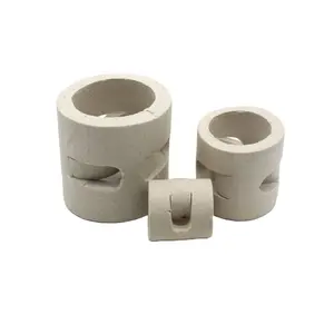 Ceramic Random Packing Ceramic 38mm Pall Ring Distillation Column For Absorption And Tower Packing