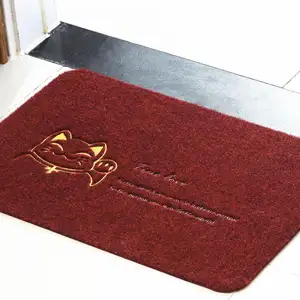 Factory direct embroidered area rugs livingroom waterproof indoor and out door rugs cleaning shoes mat