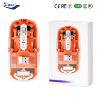 Souris sans fil USB transparente 7006, tri-mode, électronique, rechargeable, silencieuse, sans rétroéclairage, pour tablette et ordinateur portable