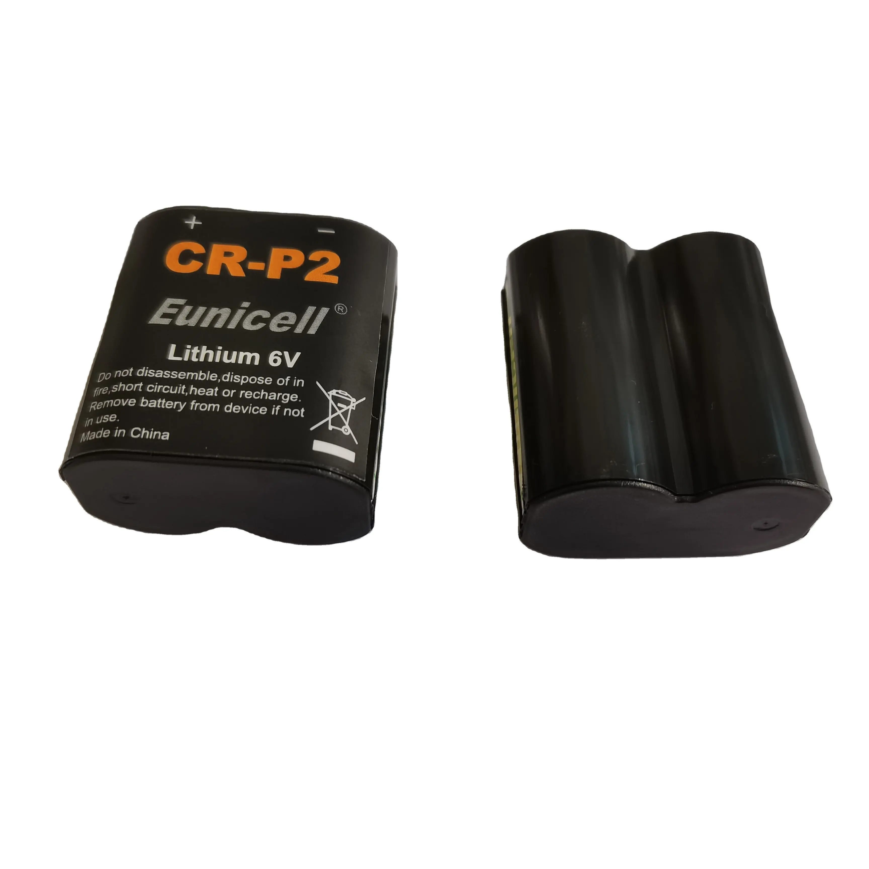 Eunicell 6V CR-P2 Li-MnO2 Cylindrical Battery CR-P2 CR2 2CR5 battery used for smoke detector/ Camera