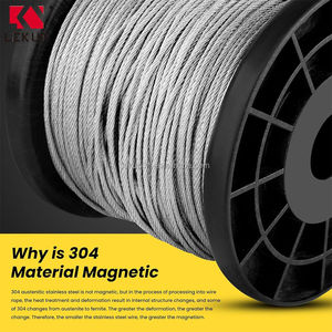 <span class=keywords><strong>Cable</strong></span> <span class=keywords><strong>de</strong></span> Alambre Metálico <span class=keywords><strong>Trenzado</strong></span> <span class=keywords><strong>de</strong></span> 800 Pies, <span class=keywords><strong>Cable</strong></span> <span class=keywords><strong>de</strong></span> <span class=keywords><strong>Acero</strong></span> Inoxidable 304 <span class=keywords><strong>de</strong></span> <span class=keywords><strong>1</strong></span>/16'', <span class=keywords><strong>Cable</strong></span> <span class=keywords><strong>de</strong></span> Alambre <span class=keywords><strong>de</strong></span> 7 Hilos, Capacidad <span class=keywords><strong>de</strong></span> Carga <span class=keywords><strong>de</strong></span> 368 Libras, <span class=keywords><strong>Cable</strong></span> para Aviación - Product Image 5