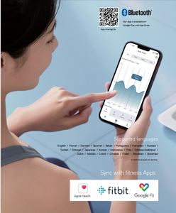 Connessione Wifi bilancia da bagno 8 elettrodi di impedenza per il monitoraggio della salute con 18 misure BMI acqua Smart grasso corporeo - Product Image 5