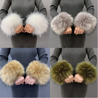 Usine personnalisée Faux renard poignet raton laveur vêtements vêtement tissé en peluche 100% Polyester A4 taille cheveux longs fausse fourrure 10pc/poly sac 150