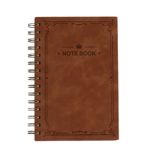 PU 가죽 노트북 A5 빈티지 디자인 리본 북마크 두꺼운 종이 비즈니스 사무용 개인 다이어리 프리미엄 문구 플래너 - Product Image 2