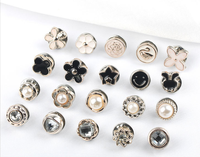 Bouton de broche Anti-nu, 1 pièce, sur mesure, pas de couture, bouton de perle populaire