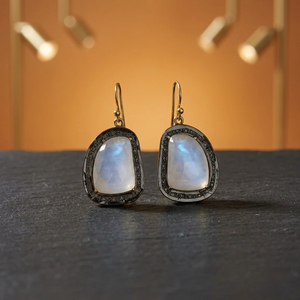 Pendientes Geométricos Colgantes para Mujer con Incrustaciones de Concha, Chapados en Oro, Plata 925, Estilo Bohemia Sofisticado para Uso Diario - Product Image 4