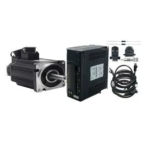 ชุดมอเตอร์ไฟฟ้ากระแสสลับเฟสเดียวขนาดใหญ่ 130ST M15025 208-230/240V 38KW 15Nm 2500Rpm T3DF ซีรีส์ T3 พร้อมไดรเวอร์ สำหรับเครื่องแกะสลัก CNC และเครื่องกลึง - Product Image 1