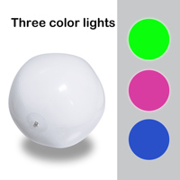 Balle gonflable en PVC lumineuse LED Neon-Glo, dessin animé, blanche, pour l'extérieur, la plage, grand jouet, piscine à balles pour enfants